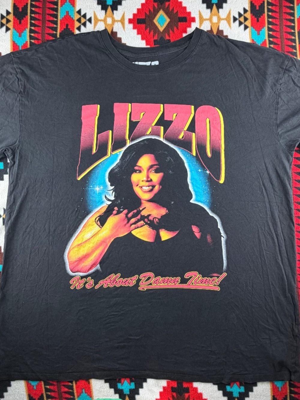 Lizzo It’s About Damn Time Tour Graphic T-Shirt XL Oversized Black